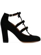 Chie Mihara Cross Strap Pumps - Black