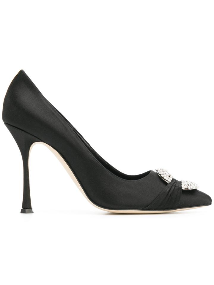 Manolo Blahnik Maidup Pumps - Black