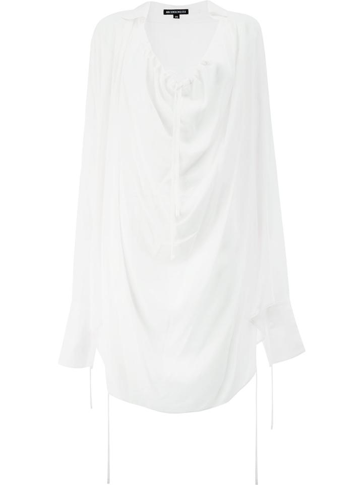 Prabal Gurung Twist Front Keyhole Blouse - White