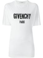Givenchy Distressed Logo T-shirt, Women's, Size: M, White, Cotton