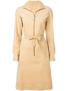 William Vintage Zip Shirt Dress - Nude & Neutrals