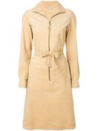 William Vintage Zip Shirt Dress - Nude & Neutrals