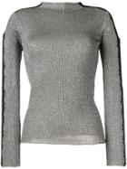 Liu Jo Lace Knit Sweater - Black