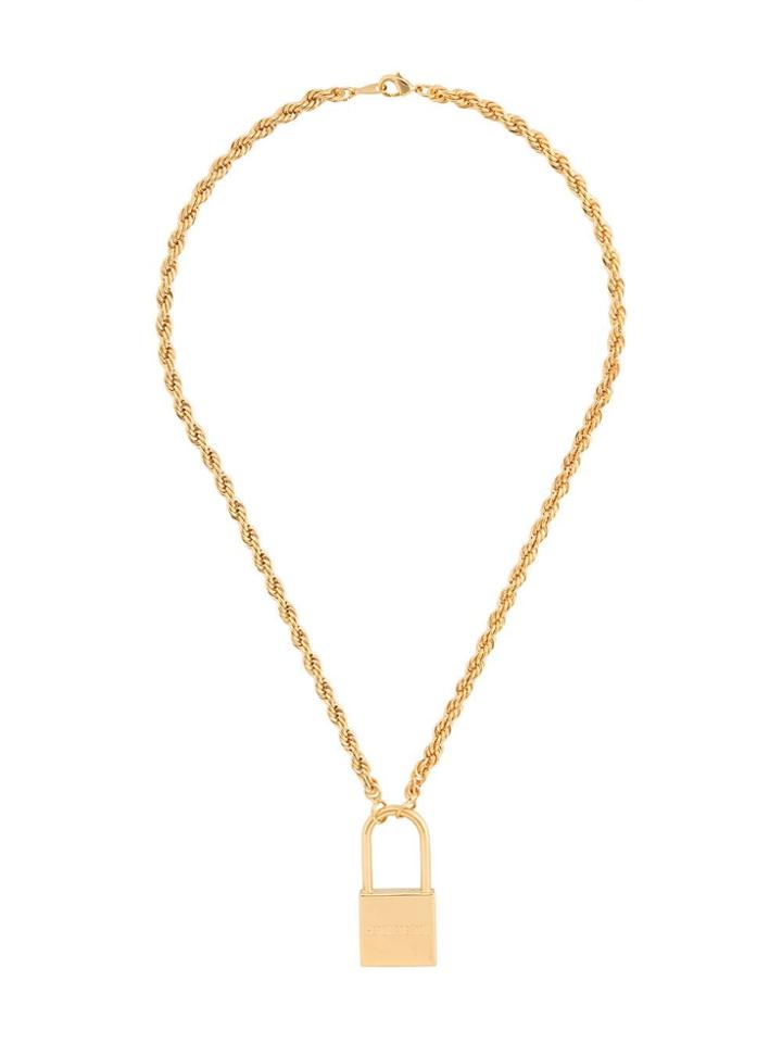 Heron Preston Padlock Necklace - Gold