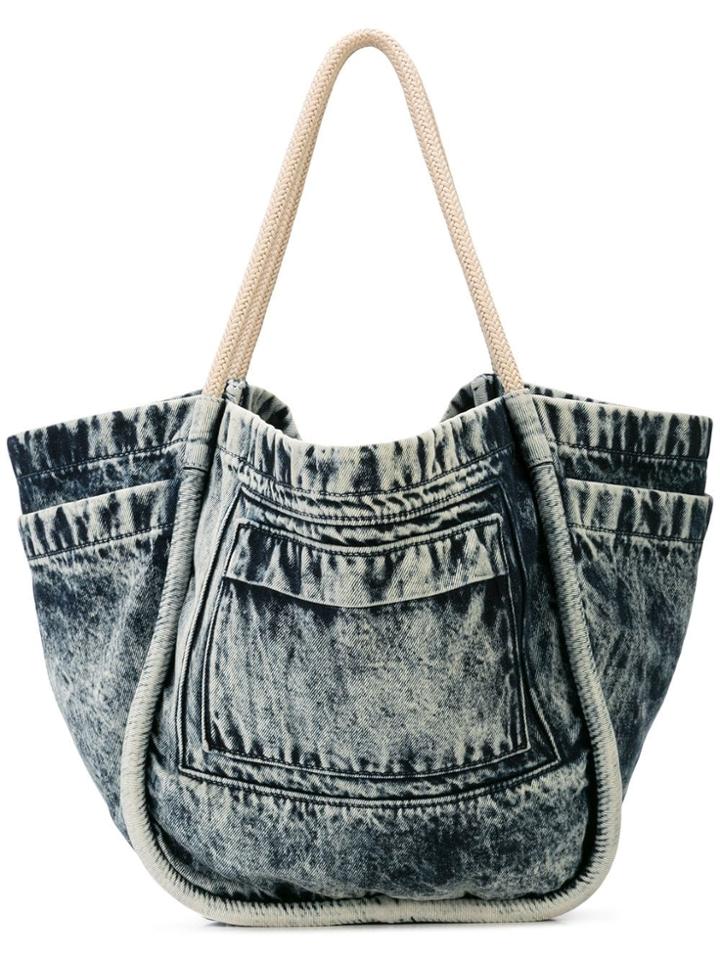 Proenza Schouler Dark Acid Denim L Tote