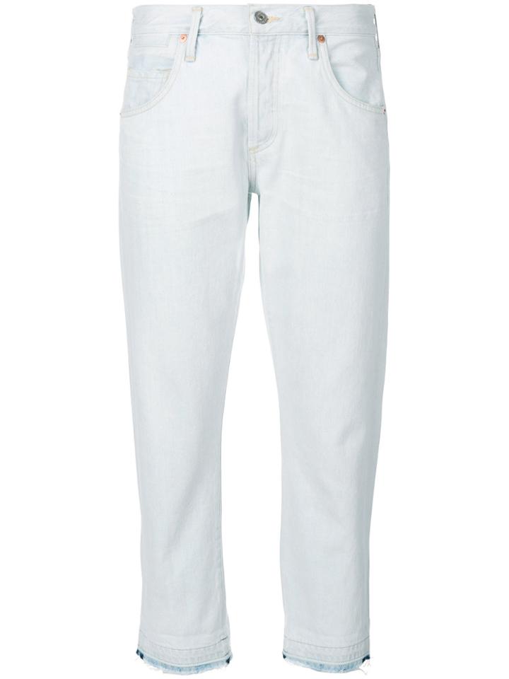 Citizens Of Humanity Straight Cropped Jeans - Blue