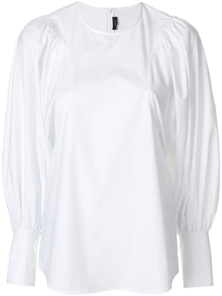Joseph Gather Sleeve Shirt - White