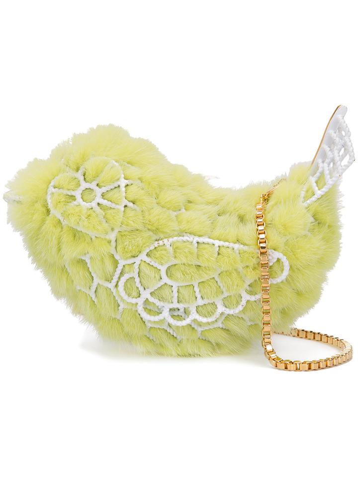 Natasha Zinko - Bird Cross-body Bag - Women - Acetate - One Size, Yellow/orange, Acetate