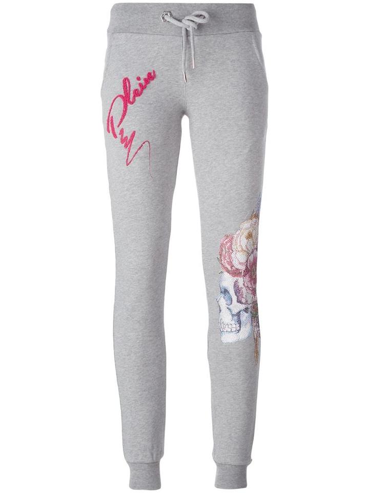 Philipp Plein 'crieff' Track Pants, Women's, Size: Xs, Grey, Cotton