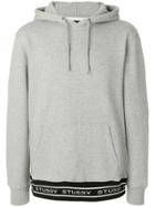 Stussy Logo Hem Hoodie - Grey