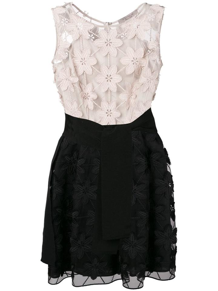 D.exterior Embroidered Dress - Neutrals