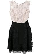D.exterior Embroidered Dress - Neutrals