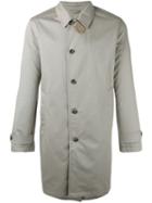 Closed Classic Single-breasted Coat, Men's, Size: Medium, Grey, Cotton/polyurethane/viscose