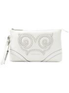 Versace Jeans Studded Clutch Bag - White