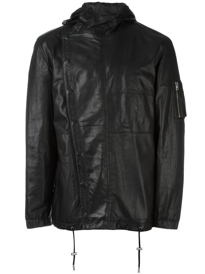 Diesel Black Gold 'londolyn' Jacket, Men's, Size: 48, Leather/polyester