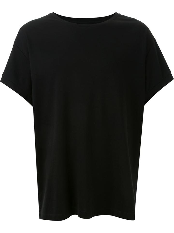 Wooyoungmi Classic T-shirt, Men's, Size: 52, Black, Cotton