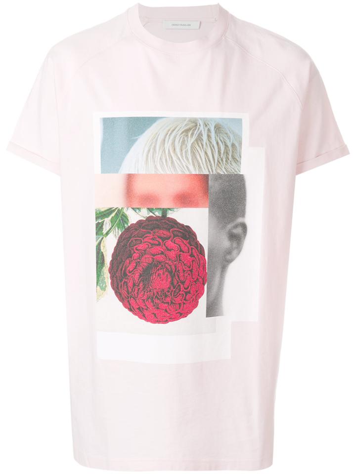 Cédric Charlier Multi Print T-shirt - Pink & Purple