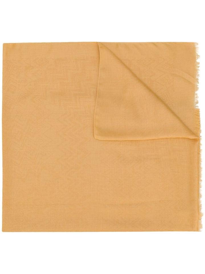 Missoni Frayed Edge Scarf - Yellow