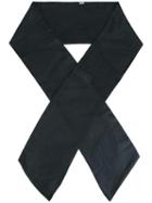 Chanel Vintage Jacquard Skinny Scarf, Women's, Black