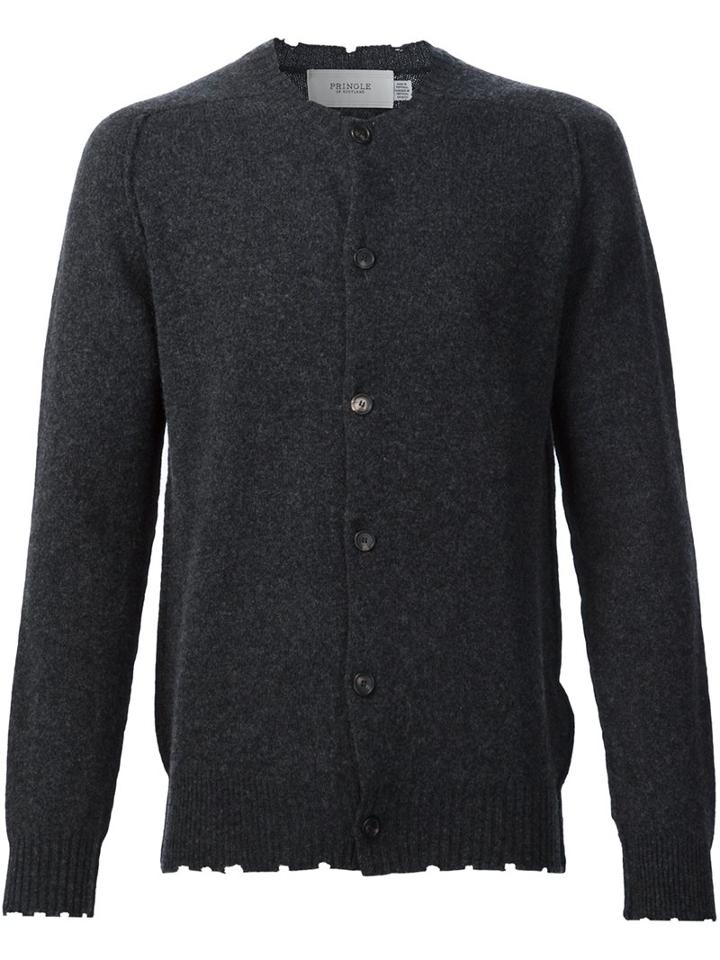 Pringle Of Scotland Distressed Button Cardigan