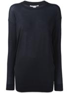 Stella Mccartney Loose-fit Sweater, Women's, Size: 38, Black, Virgin Wool/silk