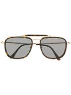 Tom Ford Eyewear Tortoiseshell Square Sunglasses - Brown