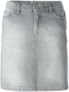Helmut Lang Vintage Distressed Denim Skirt
