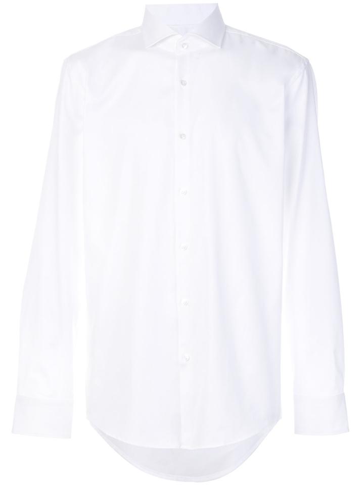 Boss Hugo Boss Spread Collar Twill Shirt - White