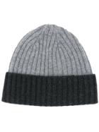 N.peal Ribbed Knit Beanie - Grey