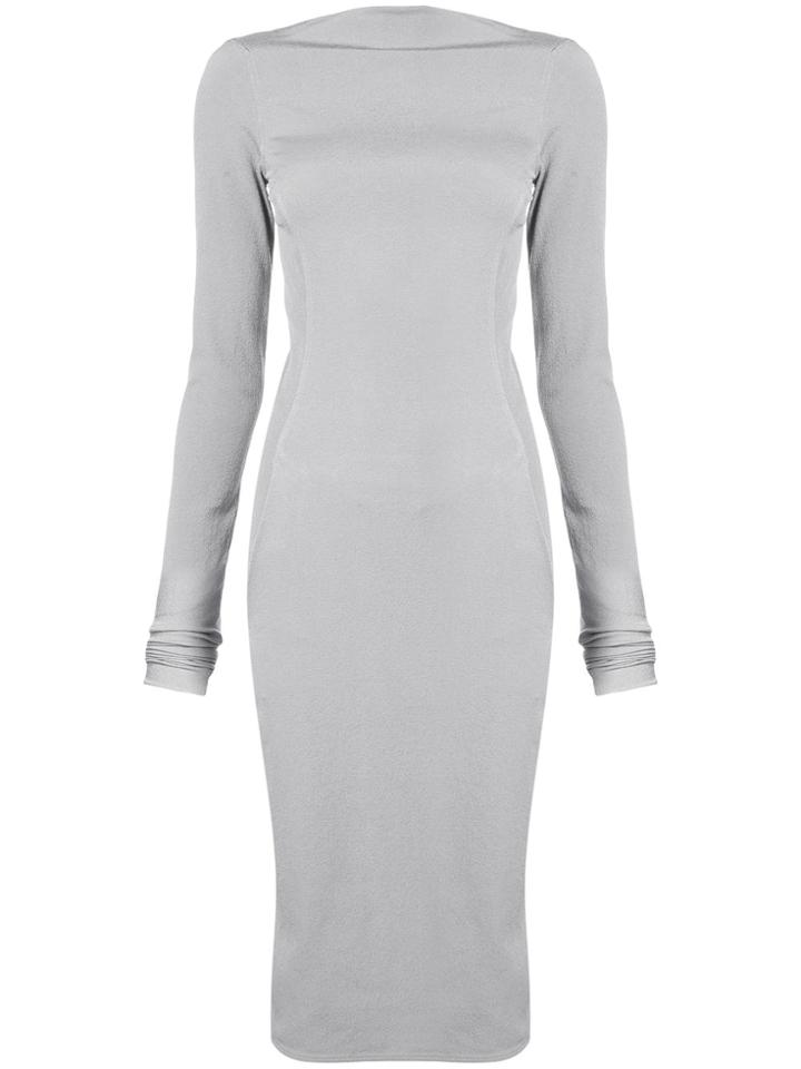 Rick Owens Fitted Dress - Grey