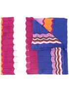 Missoni - Colour Block Knitted Scarf - Women - Cotton/polyester/viscose - One Size, Cotton/polyester/viscose