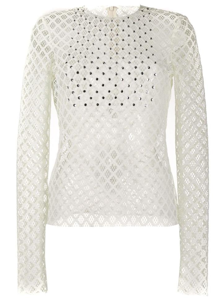 Philosophy Di Lorenzo Serafini Mesh Detail Top - White