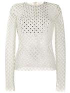 Philosophy Di Lorenzo Serafini Mesh Detail Top - White