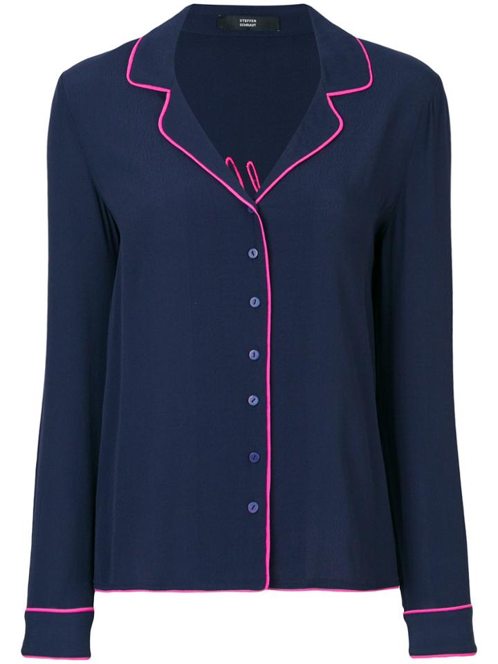 Steffen Schraut Goodbye Pyjama Style Shirt - Blue
