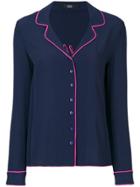 Steffen Schraut Goodbye Pyjama Style Shirt - Blue