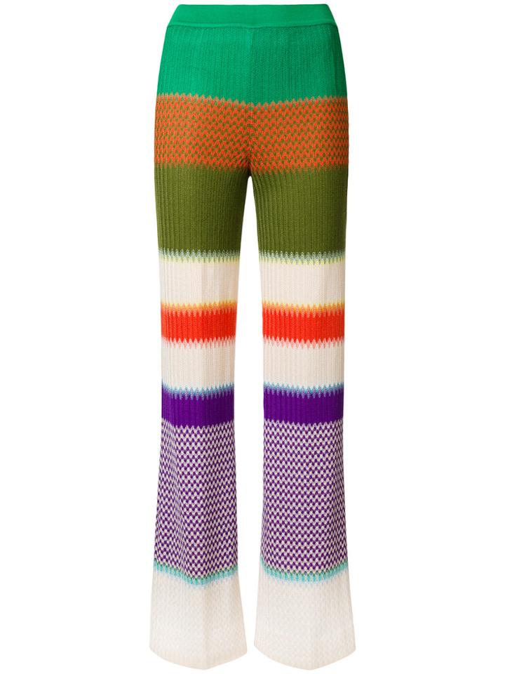 Missoni Striped Knit Trousers - Multicolour