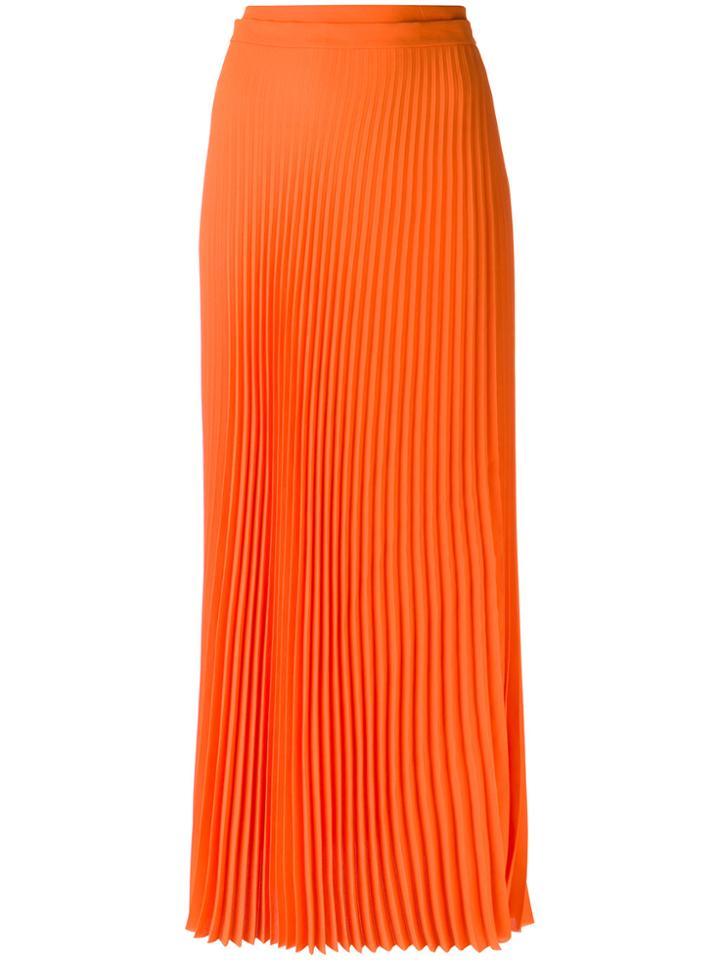 Haider Ackermann Long Pleated Skirt - Yellow & Orange
