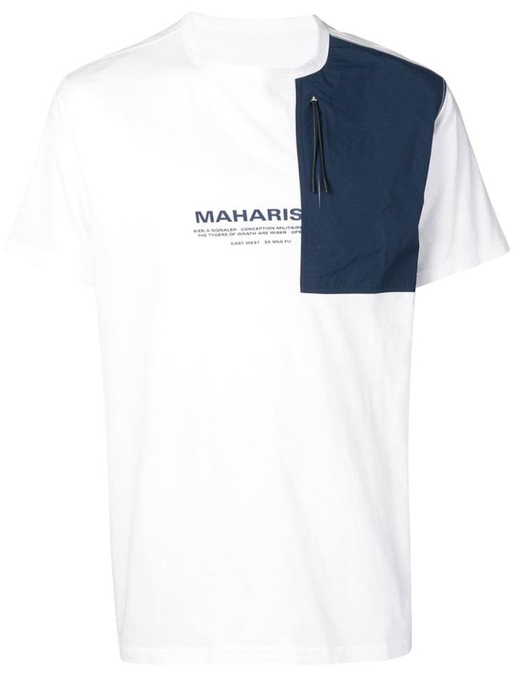 Maharishi Panelled T-shirt - White