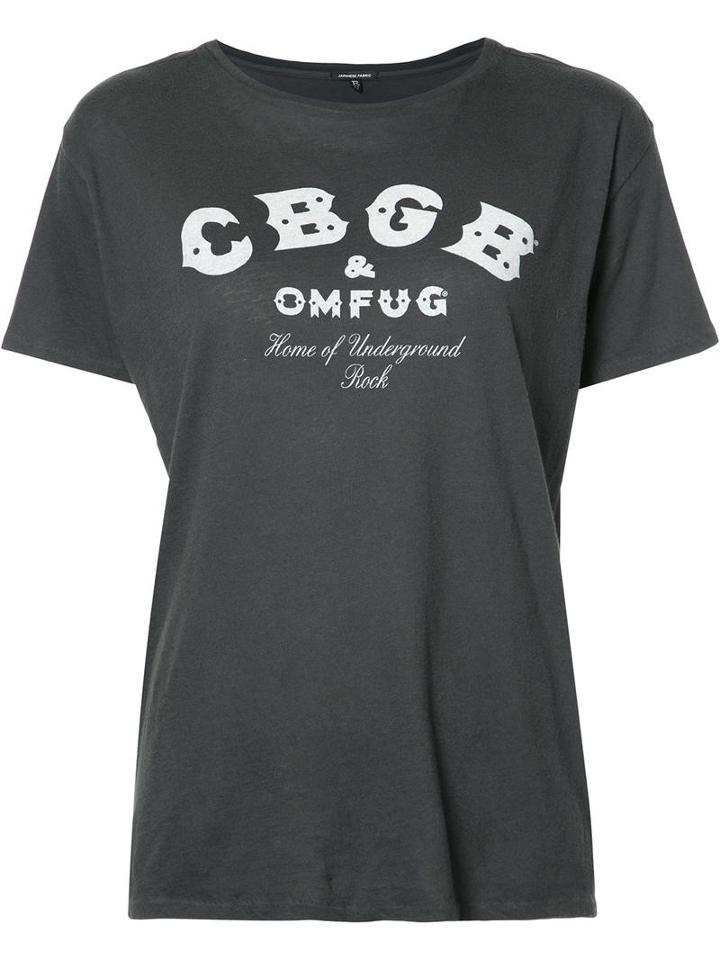 R13 Letter Print T-shirt, Women's, Size: Xs, Black, Cotton/cashmere