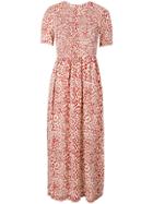 Baum Und Pferdgarten Leopard Print Midi Dress - Red