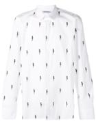 Neil Barrett Embroidered Lightning Shirt - White
