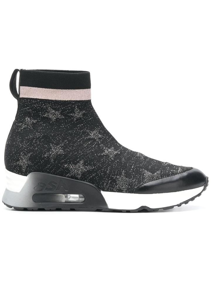 Ash Lulla Star Sock Sneakers - Black