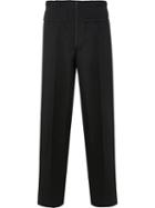 Delada - Striped Laterals Wide-legged Trousers - Men - Polyamide/spandex/elastane/viscose/virgin Wool - 46, Black, Polyamide/spandex/elastane/viscose/virgin Wool