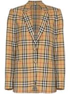 Burberry Snowdon Checked Wool Jacket - Brown