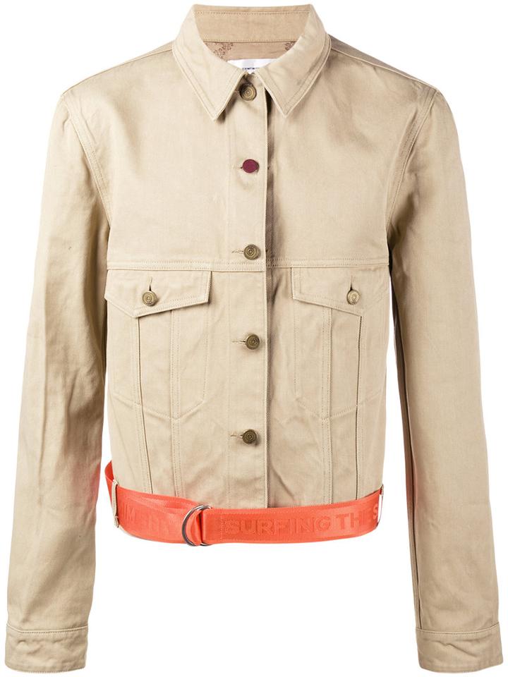 Ex Infinitas - 'et Stulti Pallium Ii' Jacket - Men - Cotton - S, Nude/neutrals, Cotton
