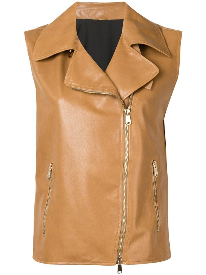 Brunello Cucinelli Biker Waistcoat - Brown