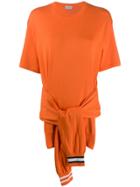 Mrz 2-in-1 Tie Waist Top - Orange