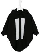 Nununu Appliqué Stripe Hoodie Dress, Girl's, Size: 9 Yrs, Black