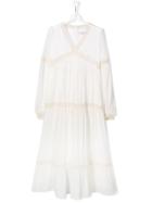 Philosophy Di Lorenzo Serafini Kids Tiered V-neck Maxi Dress -