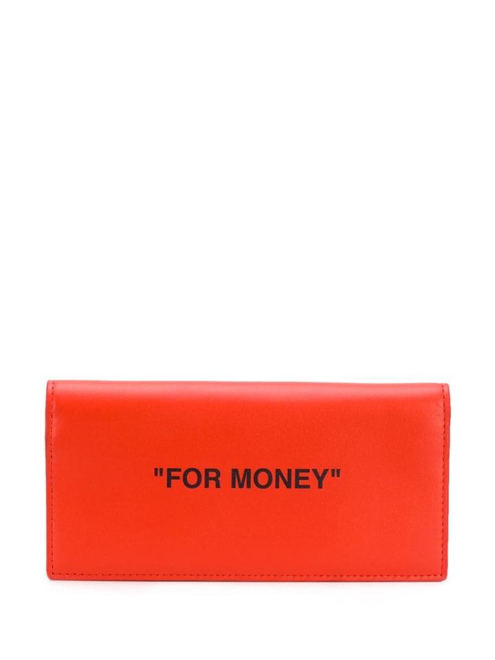 Off-white For Money Wallet - Orange